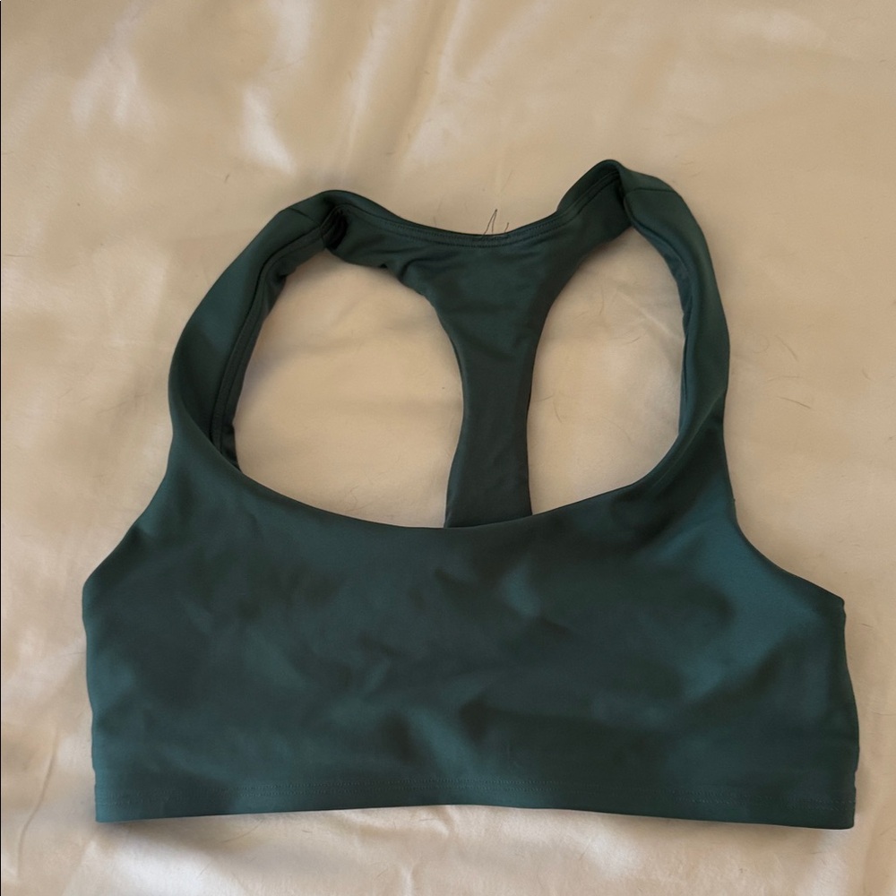 ALO Yoga Teal Racerback Sports Bra